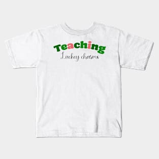 'Teaching Lucky Charms' Teacher Shirt Kids T-Shirt